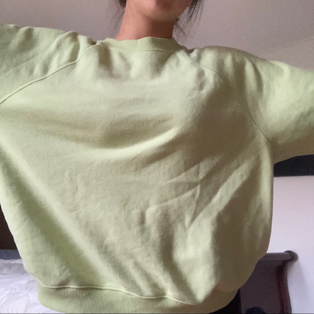 Neon crew neck sweatshirt